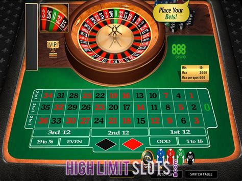 online casino high limit roulette/